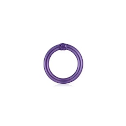 SILVER RING PURPLE COATING 20MM