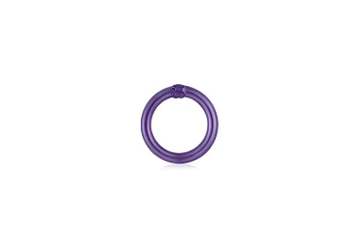 SILVER RING PURPLE COATING 20MM