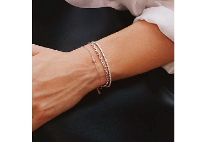 Silver Medium Chain Bracelet