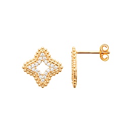 EARRINGSCZ 18 KT GOLD PLATED