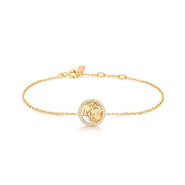 Gold Shiny Sun Stars Bracelet