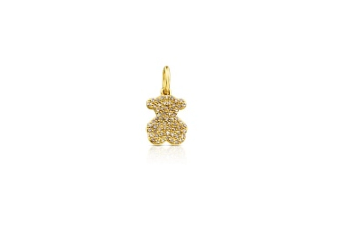 18KT GOLD PENDANT 0,25CT 8X8 L/I DIAMON