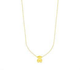 18KT GOLD PENDANT AND CHAIN FR30