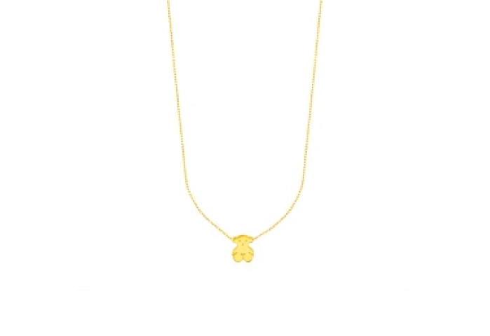 18KT GOLD PENDANT AND CHAIN FR30