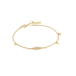 Gold Geometric Chain Bracelet