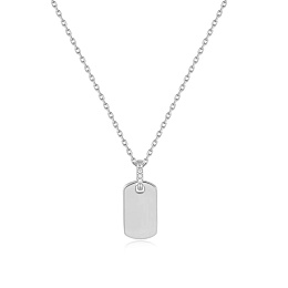 Glam Tag Pendant Necklace