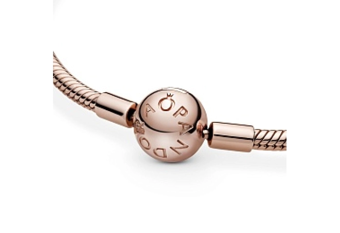 14k Rose gold-plated snake chain bracelet