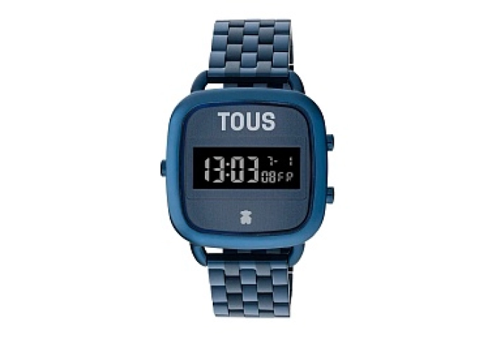 WATCH STAINLESS STEEL IP BLUE BRACELET