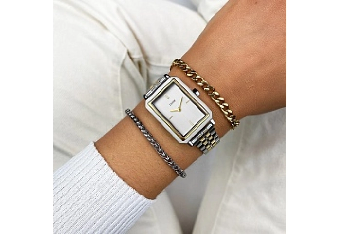 Fluette Watch Steel, Bicolour