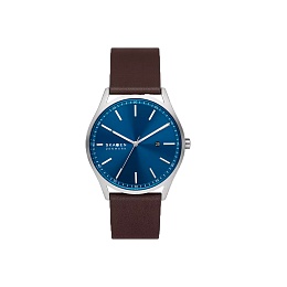 ANALOG WATCH 0 JWL SS LEATHER STRAP