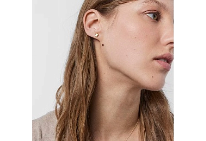 18KT GOLD EARRINGS 6MM