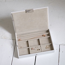 White Classic Jewellery Box Lid