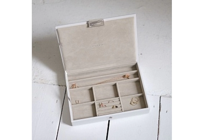 White Classic Jewellery Box Lid