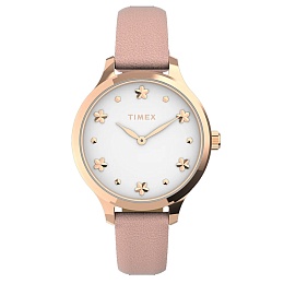 Peyton with Floral Markers Rose Gold-tone Case and Blush Strap