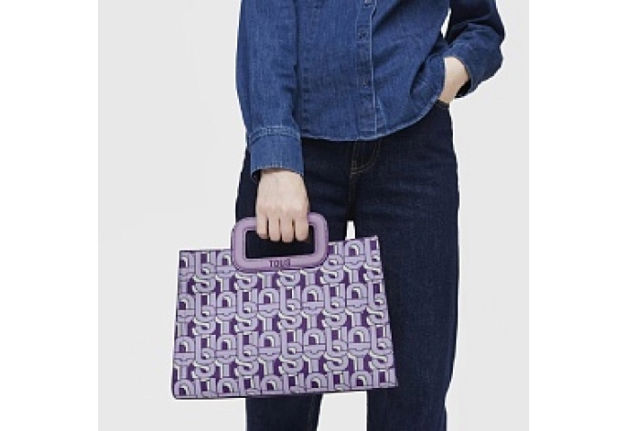 PVC.PU.COT,HANDBAG M. T MANIFESTO MAUVE