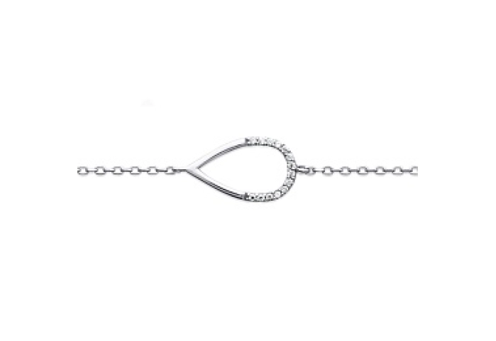 BRACELETRHODIUM PLATEDSILVER CZ925