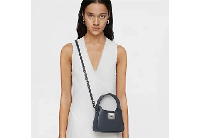 PVC.PU,MINIHANDBAG T LUCIA DARK GREY