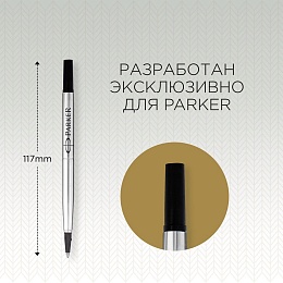 Стержень для роллера Parker &quot;Refill Roller Ball&quot; черный, 1,0мм, 2шт., блистер