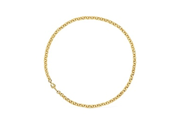 SILVER GOLD PLATED CHOKER 40CM