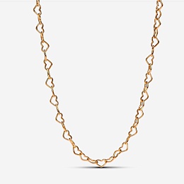 Heart 14k gold-plated collier