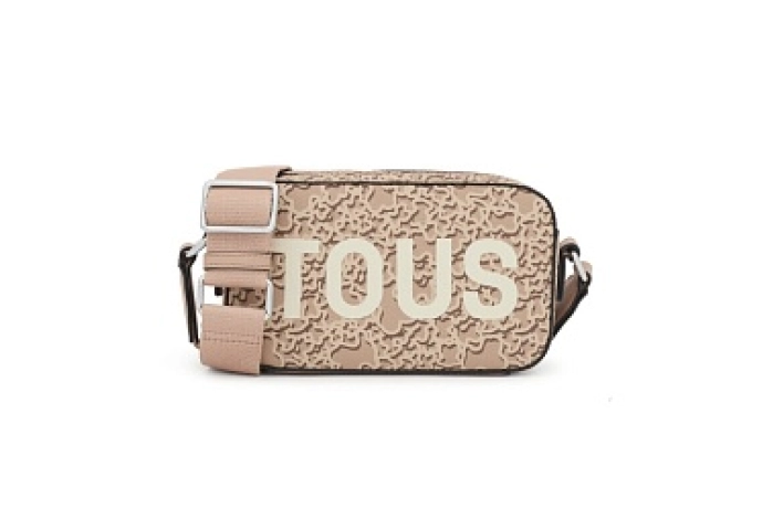 PVC.PU.COT,HANDBAG K M EVOLUTION TAUPE