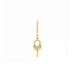 18KT GOLD 1 EARRING 8MM