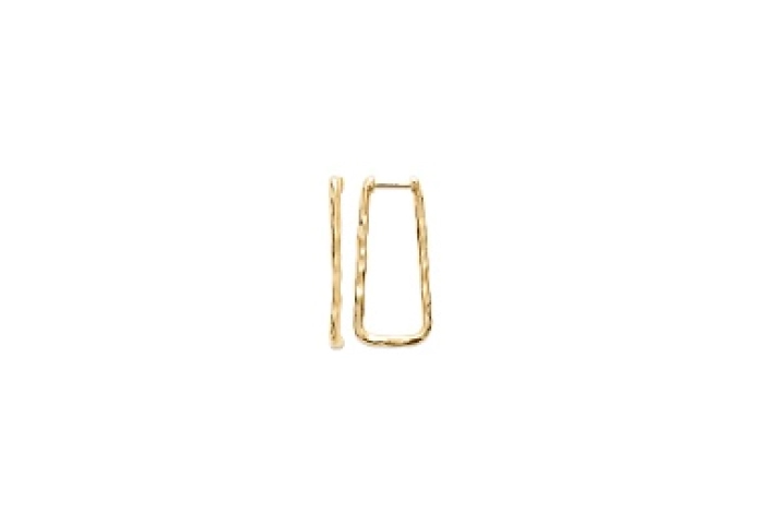 LOOPPLATEDEARRINGS 18 KT GOLD