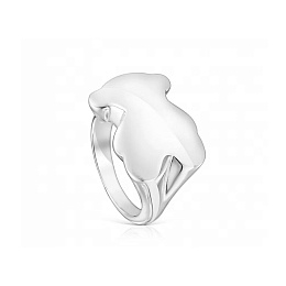 SILVER RING BEAR 17.5MM N14