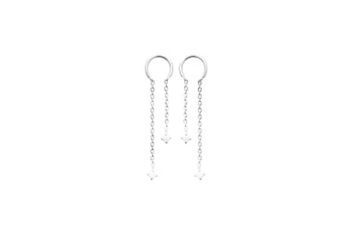 EARRINGSRHODIUM PLATEDSILVER CZ925