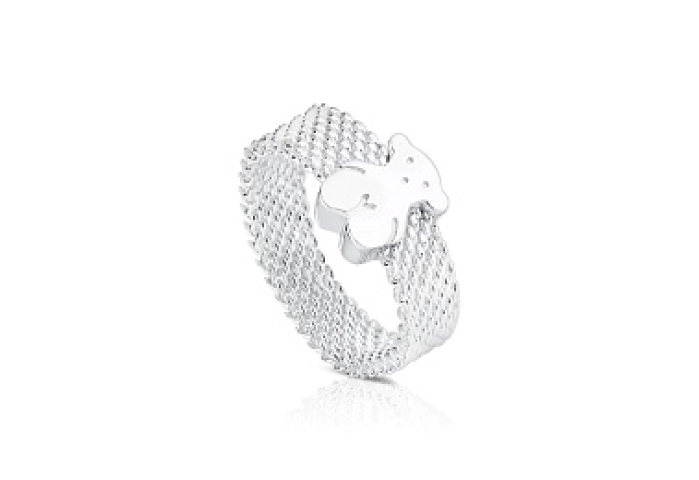 SILVER RING MESH 5MM Nº14