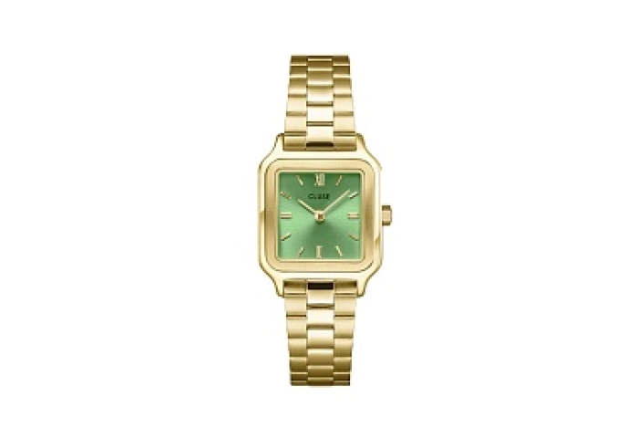 Gracieuse Petite Watch Steel, Light Green, Gold Co