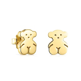 SILVER GOLD PLATED EARRING 11,50MM