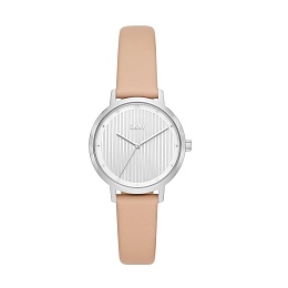 ANALOG WATCH 0 JWL SS LEATHER STRAP