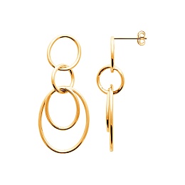 EARRINGS 18 KT GOLD PLATED