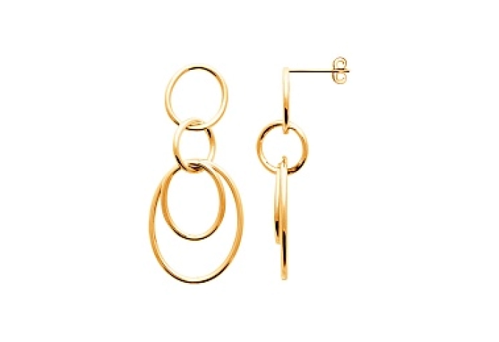 EARRINGS 18 KT GOLD PLATED
