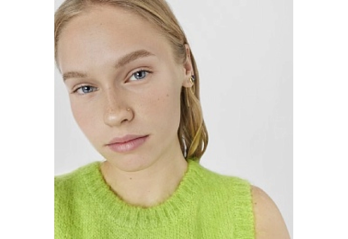 STEEL IPG NOSE PIERCING PERIDOT GEM
