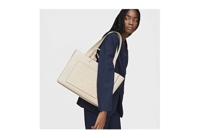PU.SIL.COT,SHOPPER XL. TLARUE NEW BEIGE