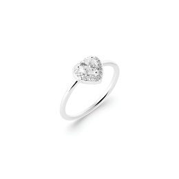 RINGPLATEDSILVERCZ 925 RHODIUM