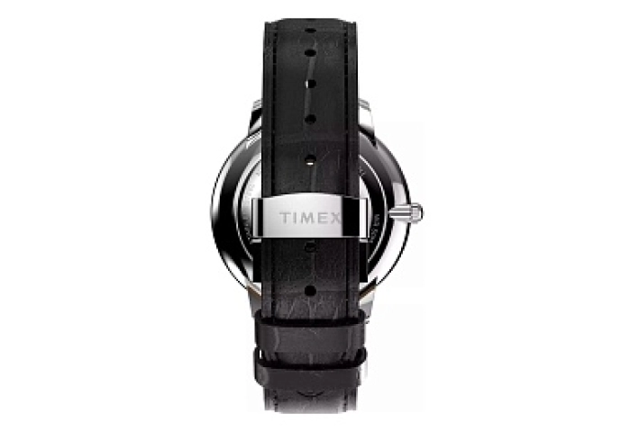 Waterbury Sub-Second White Dial Black Leather Stra