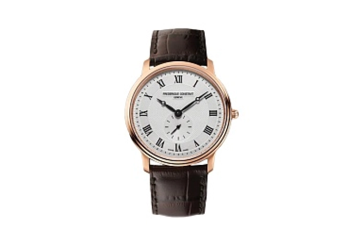 SMALL SEC, SLIMLINE 37MM, GENTS, SILVER DIAL, RGP,
