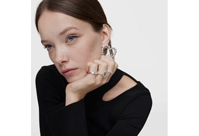 SILVER RING BALLS N14
