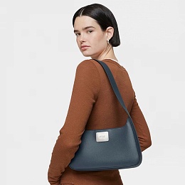 PU.PVC,HANDBAG M.T LUCIA DARK GREY