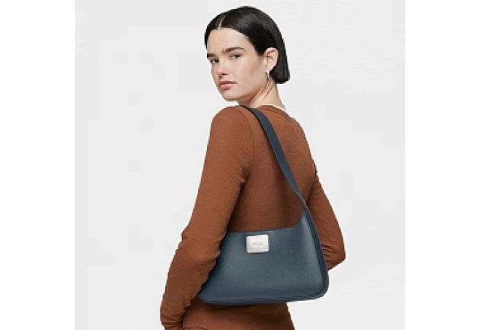 PU.PVC,HANDBAG M.T LUCIA DARK GREY