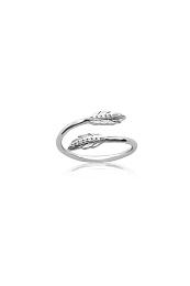 RINGPLATEDSILVERCZ 925 RHODIUM