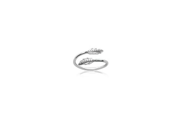 RINGPLATEDSILVERCZ 925 RHODIUM