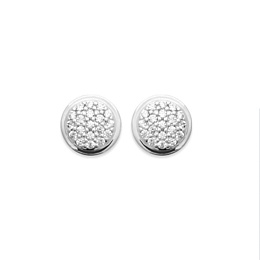 EARRINGSRHODIUM PLATEDSILVER CZ925