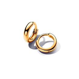 14k Gold-plated huggie hoop earrings