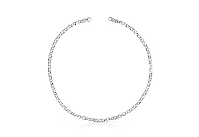 SILVER CHOKER 42CM