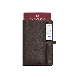 Brown Passport Sleeve